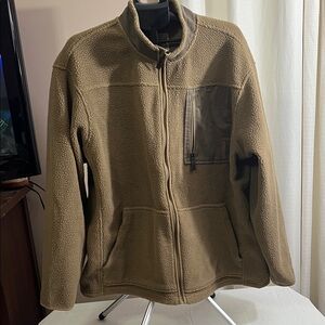 RedHead Tan Fleece Jacket with Zippered Pocket